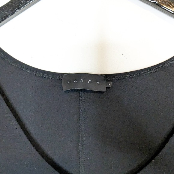 Hatch long sleeve maternity midi dress, black, small - Picture 6 of 8